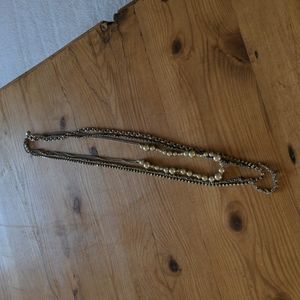 18' silver 3 strand necklace